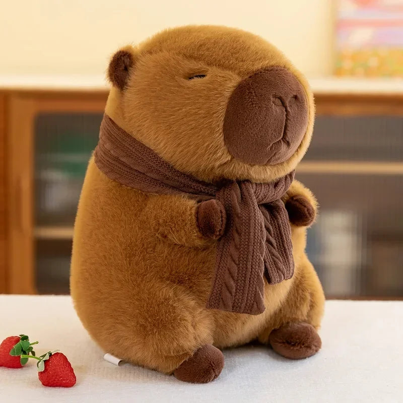 Cute Scarf Capybara Plush
